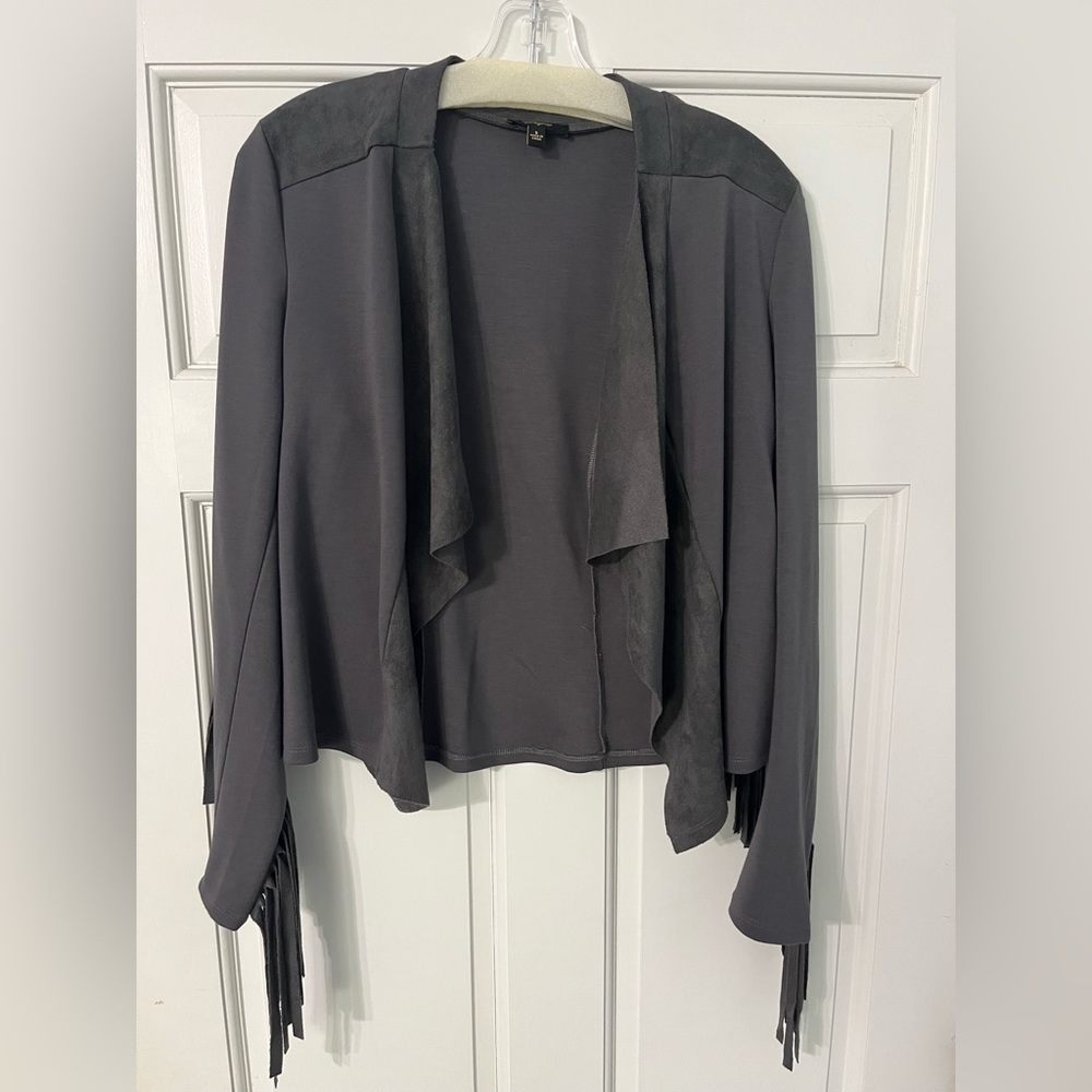 CUPIO suede fringe jacket
